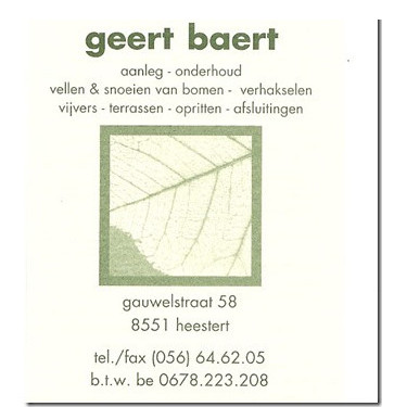 Tuinen Geert Baert